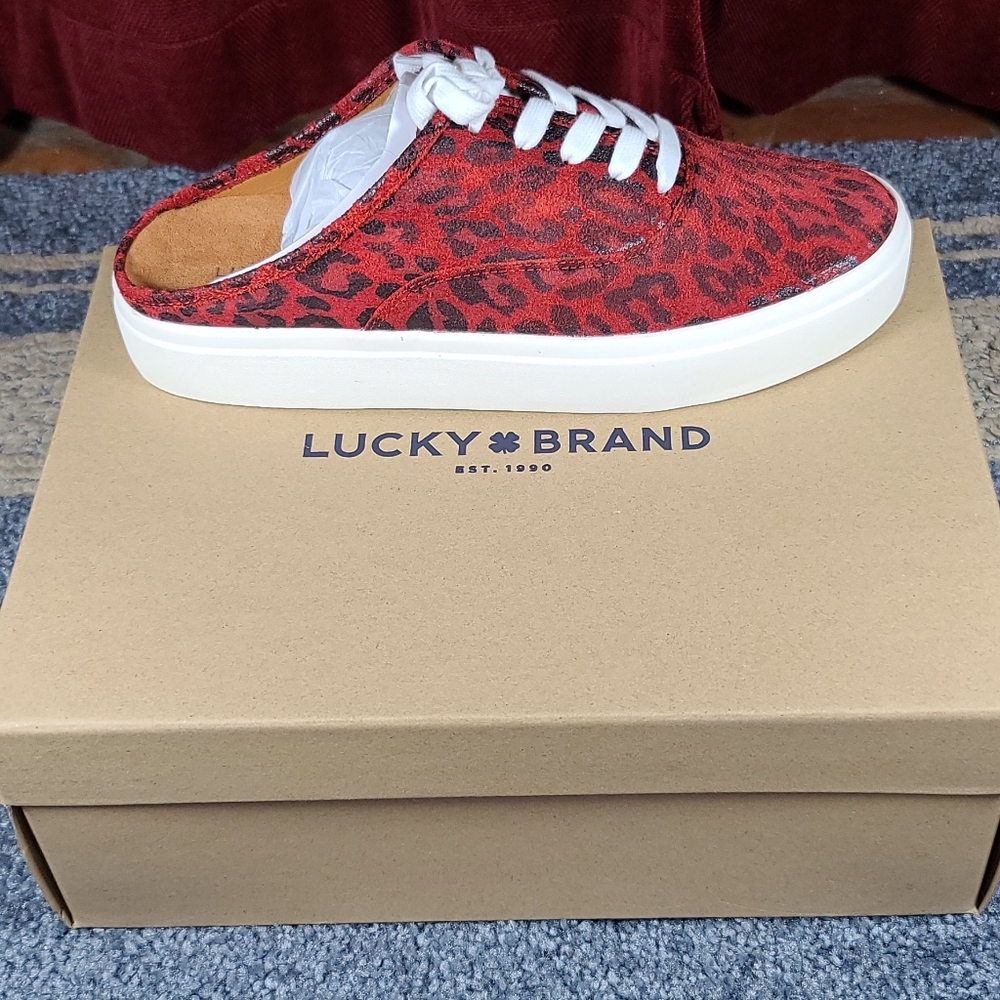 Talani Leopard Print Suede Sneakers